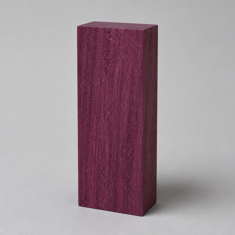 Purpleheart hardwood sample